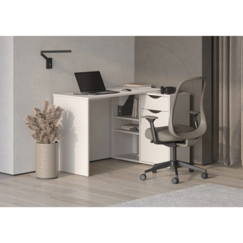 Стол письменный, арт.6-011110, рамух белый (ГК) в Сухом Логу - suhoj-log.mebel-e96.ru