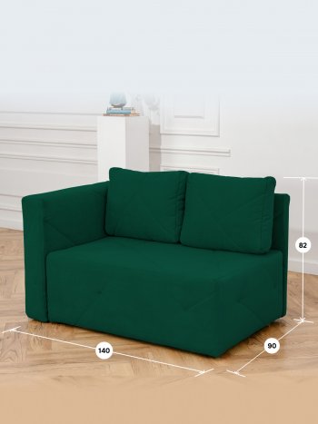 Диван 1010 изумруд, левый (BRENDOSS) в Сухом Логу - suhoj-log.mebel-e96.ru