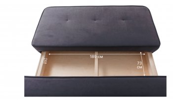 Диван-кровать 1001 графит (Brendoss) в Сухом Логу - suhoj-log.mebel-e96.ru