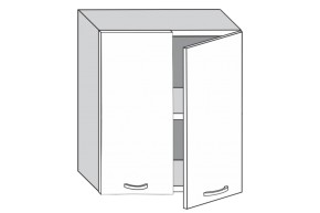 1.60.2 Луиза Шкаф настенный с двумя дверцами h 720 в Сухом Логу - suhoj-log.mebel-e96.ru | фото