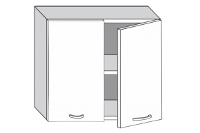 1.80.2 Луиза Шкаф настенный с двумя дверцами h 720 в Сухом Логу - suhoj-log.mebel-e96.ru | фото