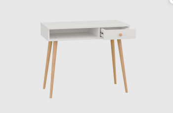 Стол письменный, арт.6-01101, белый (ГК) в Сухом Логу - suhoj-log.mebel-e96.ru