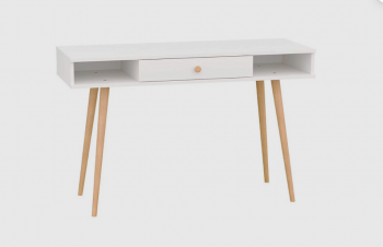 Стол письменный, арт.6-01102, белый (ГК) в Сухом Логу - suhoj-log.mebel-e96.ru