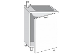 2.60.2мн Кира Шкаф-стол под мойку (накладную) с одной дверцей в Сухом Логу - suhoj-log.mebel-e96.ru | фото