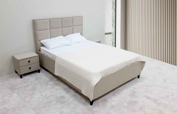 Кровать с подъемным механизмом Мега беж (Лин) в Сухом Логу - suhoj-log.mebel-e96.ru