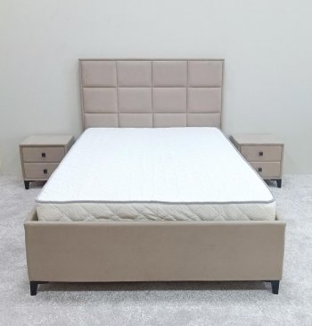 Кровать с подъемным механизмом Мега беж (Лин) в Сухом Логу - suhoj-log.mebel-e96.ru