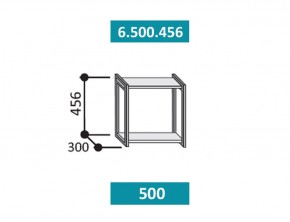 6.500.456 Кира Полка 500мм в Сухом Логу - suhoj-log.mebel-e96.ru | фото