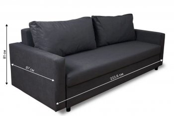 Диван 730 графит (Brendoss) в Сухом Логу - suhoj-log.mebel-e96.ru