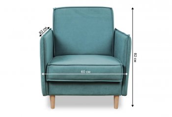 Кресло 831 мятный, велюр (Brendoss) в Сухом Логу - suhoj-log.mebel-e96.ru