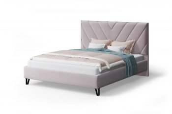 Кровать Аделия мягкая Dusty rose (пепельная роза), 1600 (МЛК) в Сухом Логу - suhoj-log.mebel-e96.ru