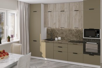 Кухонный гарнитур Альба экстра 3000 мм (Герда) в Сухом Логу - suhoj-log.mebel-e96.ru
