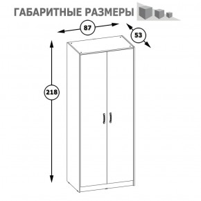 Шкаф 2-х дверный Альфа 13.42 солнечный свет в Сухом Логу - suhoj-log.mebel-e96.ru