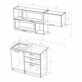 Кухонный гарнитур Алина экстра 1700 мм (Герда) в Сухом Логу - suhoj-log.mebel-e96.ru