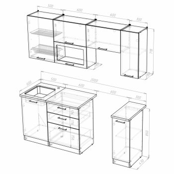 Кухонный гарнитур Алина ультра 2000 мм (Герда) в Сухом Логу - suhoj-log.mebel-e96.ru