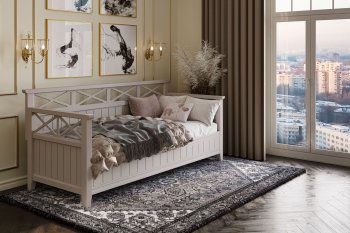 Кровать из массива Амелия льняной (БМ) в Сухом Логу - suhoj-log.mebel-e96.ru