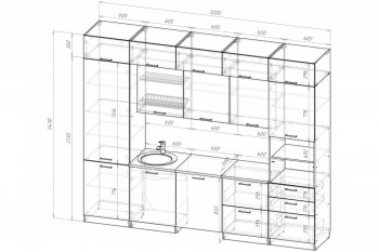 Кухонный гарнитур Антика экстра 5 3000 мм (Герда) в Сухом Логу - suhoj-log.mebel-e96.ru