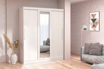 Шкаф-купе 1700 мм 3-х дверный с 1-м зеркалом (арт. 012) бодега (Диал) в Сухом Логу - suhoj-log.mebel-e96.ru