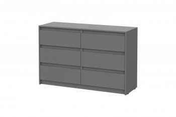 Комод Айден КМ06-1200 серый графит (ИЦ) в Сухом Логу - suhoj-log.mebel-e96.ru | фото