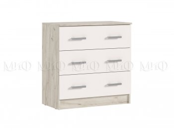Комод 3 ящика Бася крафт/кашемир (Миф) в Сухом Логу - suhoj-log.mebel-e96.ru
