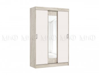Шкаф-купе Бася 1300 мм крафт/кашемир (Миф) в Сухом Логу - suhoj-log.mebel-e96.ru