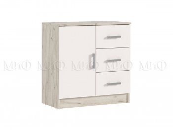 Комод 3 ящика 1 дверь Бася крафт/кашемир (Миф) в Сухом Логу - suhoj-log.mebel-e96.ru