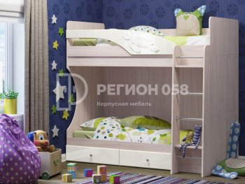 Двухъярусная кровать Бемби МДФ (Регион) в Сухом Логу - suhoj-log.mebel-e96.ru