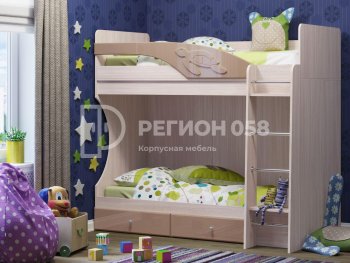 Двухъярусная кровать Бемби МДФ (Регион) в Сухом Логу - suhoj-log.mebel-e96.ru