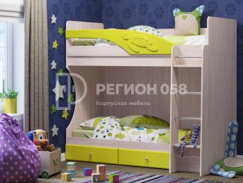 Двухъярусная кровать Бемби МДФ (Регион) в Сухом Логу - suhoj-log.mebel-e96.ru