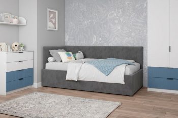 Диван-кровать Бенто с ПМ, велюр Маус (ДСВ) в Сухом Логу - suhoj-log.mebel-e96.ru
