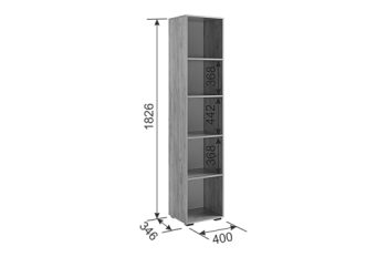 Стенка Бери К1 белое дерево (Мебельсон) в Сухом Логу - suhoj-log.mebel-e96.ru