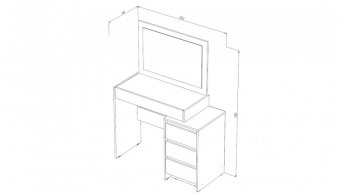 Стол туалетный Бостон анкор (Лин) в Сухом Логу - suhoj-log.mebel-e96.ru