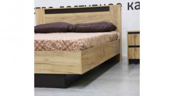 Кровать Бостон дуб крафт (Лин) в Сухом Логу - suhoj-log.mebel-e96.ru