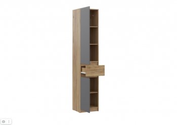 Прихожая Бостон Лайт комп.1 серый шифер (Стиль) в Сухом Логу - suhoj-log.mebel-e96.ru