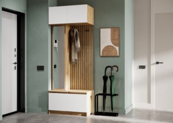 Прихожая Бостон Лайт комп.2 белый (Стиль) в Сухом Логу - suhoj-log.mebel-e96.ru