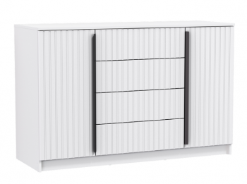 Комод 67.11 Брандо МДФ New белый (Олмеко) в Сухом Логу - suhoj-log.mebel-e96.ru