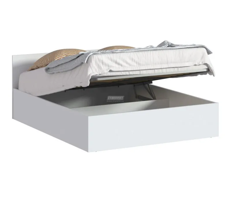Кровать с подъемным механизмом Бруклин СБ-3359 (Белый) (СП) в Сухом Логу - suhoj-log.mebel-e96.ru