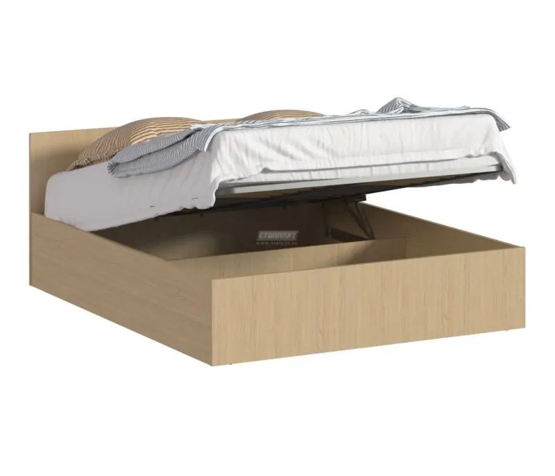 Кровать с подъемным механизмом Бруклин СБ-3359 (Дуб Винченца) (СП) в Сухом Логу - suhoj-log.mebel-e96.ru