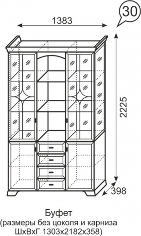 Буфет Венеция 30 бодега в Сухом Логу - suhoj-log.mebel-e96.ru