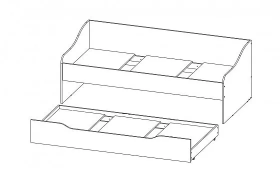 Кровать выдвижная Челси Color (Миф) в Сухом Логу - suhoj-log.mebel-e96.ru