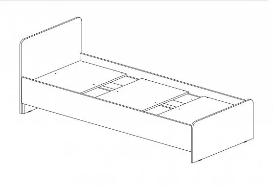 Кровать детская Челси Color (Миф) в Сухом Логу - suhoj-log.mebel-e96.ru