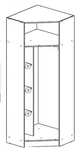 Шкаф угловой Челси Color (Миф) в Сухом Логу - suhoj-log.mebel-e96.ru