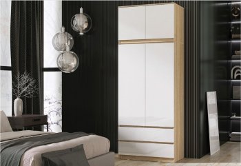 Шкаф Челси с антресолью 900 мм Сонома (Миф) в Сухом Логу - suhoj-log.mebel-e96.ru