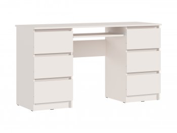 Письменный стол Челси 6 ящиков кашемир (Миф) в Сухом Логу - suhoj-log.mebel-e96.ru