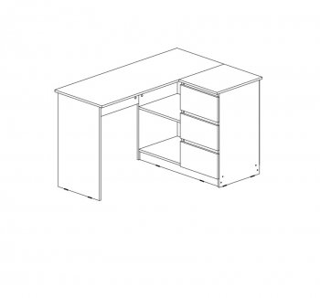 Стол письменный Челси угловой кашемир (Миф) в Сухом Логу - suhoj-log.mebel-e96.ru
