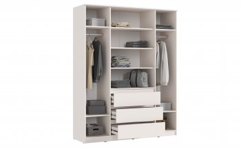 Шкаф 1600 мм Челси с антресолью Кашемир (Миф) в Сухом Логу - suhoj-log.mebel-e96.ru