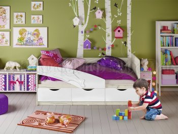 Кровать Дельфин шарли белый (Миф) в Сухом Логу - suhoj-log.mebel-e96.ru