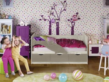 Кровать Дельфин №1 шарли мокко (Миф) в Сухом Логу - suhoj-log.mebel-e96.ru