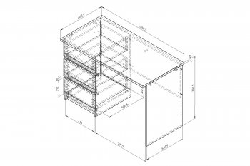 Стол письменный Дельта Next 15.04 ЯС/графит (ФМ) в Сухом Логу - suhoj-log.mebel-e96.ru