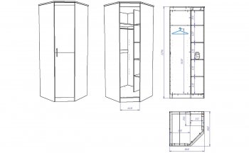 Шкаф угловой Денвер (СБК) в Сухом Логу - suhoj-log.mebel-e96.ru