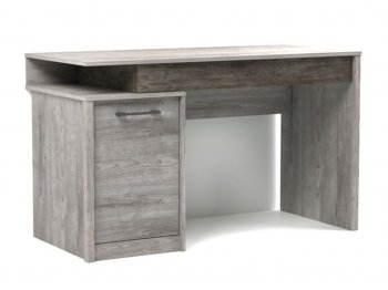 Стол письменный Денвер Риббек серый (СБК) в Сухом Логу - suhoj-log.mebel-e96.ru